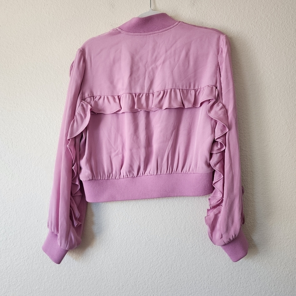 Tibi Ruffle Bomber Jacket XS - Picture 3 of 6